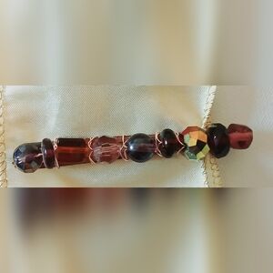 Elegant Beaded Bracelet with Pink and Black Accents